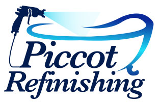piccot refinishing logo white